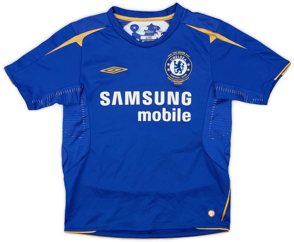 2005-06 Chelsea Centenary Home Shirt - 8/10 - (M.Boys)