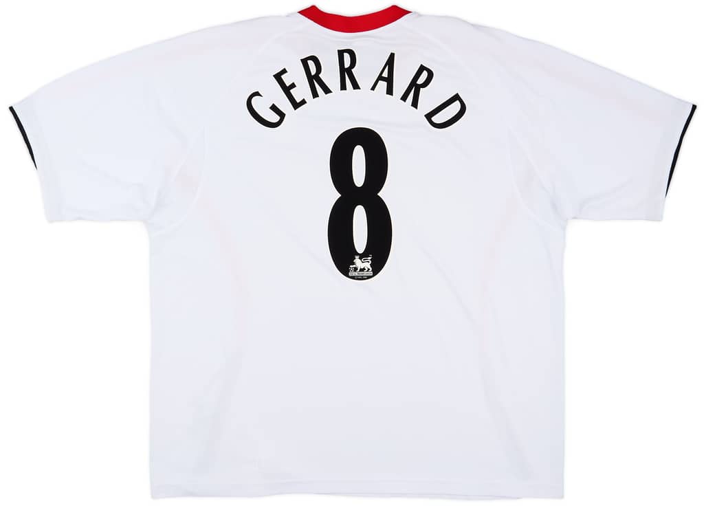 2005-06 Liverpool Away Shirt Gerrard #8 - 7/10 - (XXL)