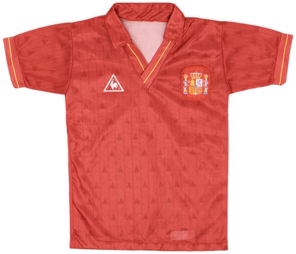1988-90 Spain Home Shirt - 9/10 - (S.Boys)