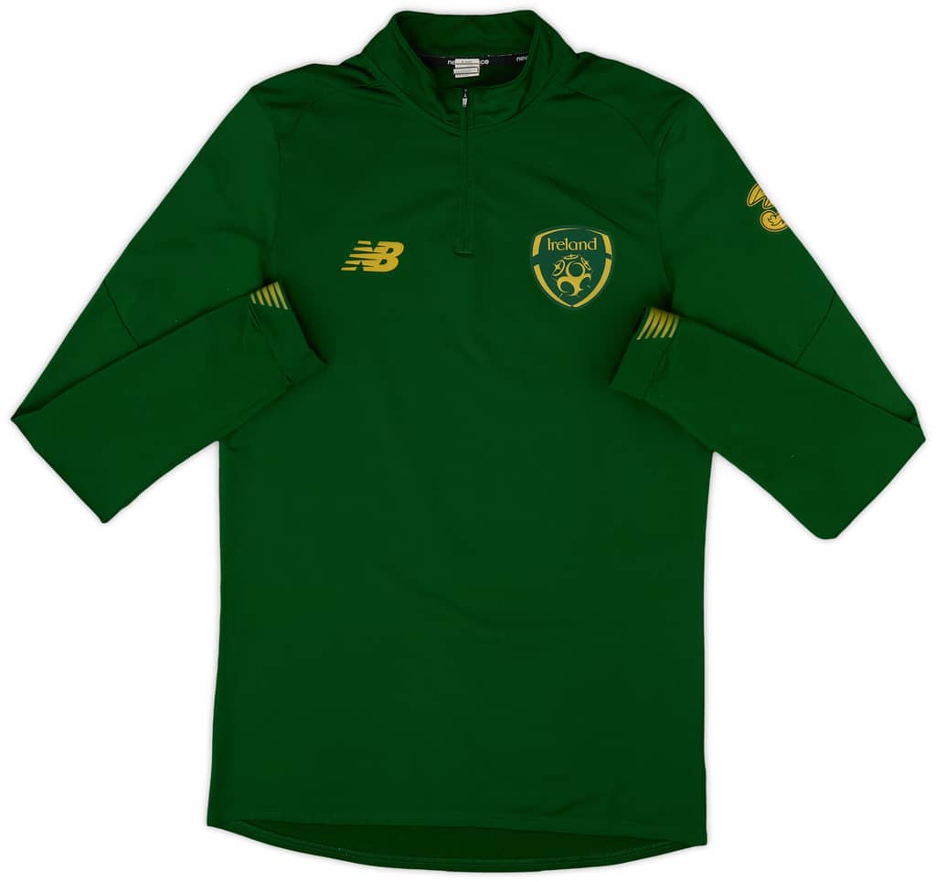 2017-18 Ireland New Balance 1/4 Zip Training Top - 9/10 - (M)