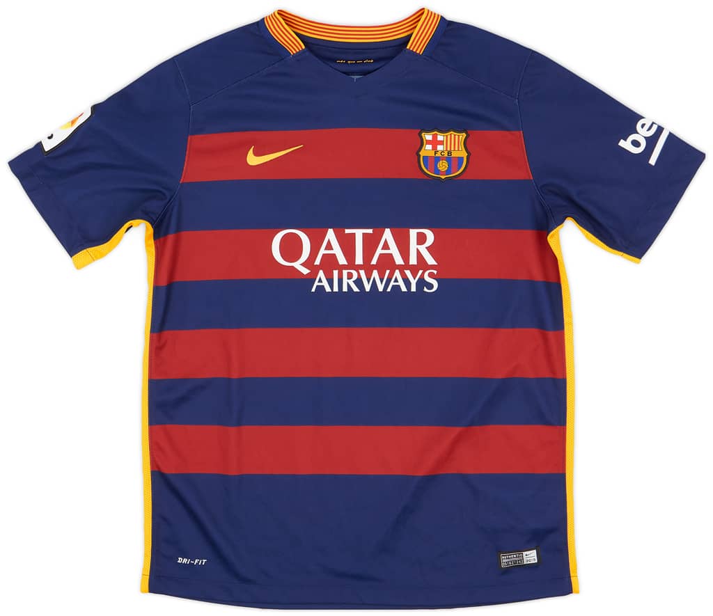 2015-16 Barcelona Home Shirt - 7/10 - (XL.Boys)
