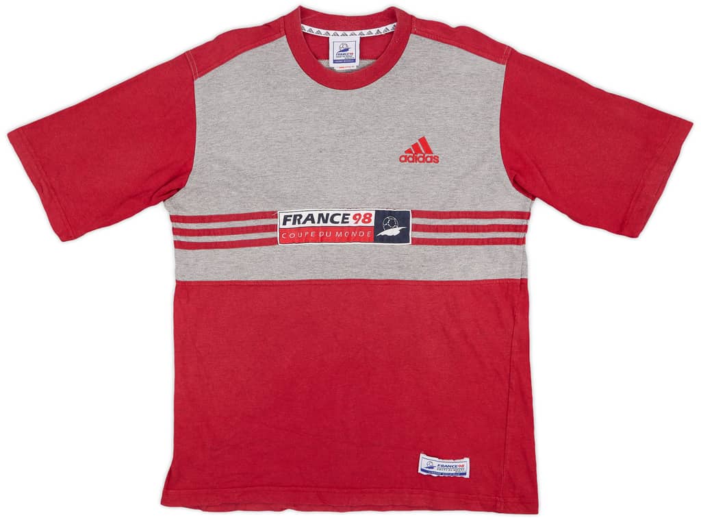 1998 France 98 Coupe De Monde adidas Cotton Tee - 8/10 - (M)