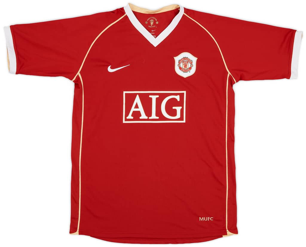 2006-07 Manchester United Home Shirt - 8/10 - (XL.Boys)