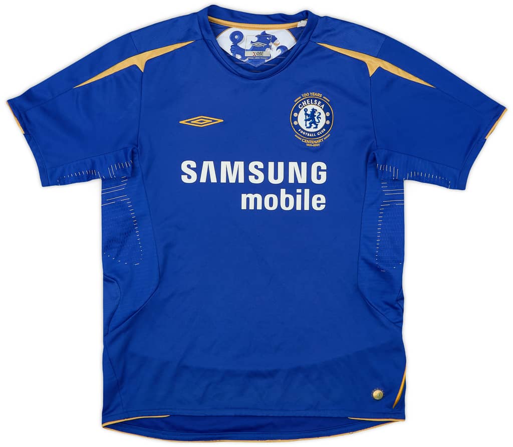 2005-06 Chelsea Centenary Home Shirt - 10/10 - (L.Boys)
