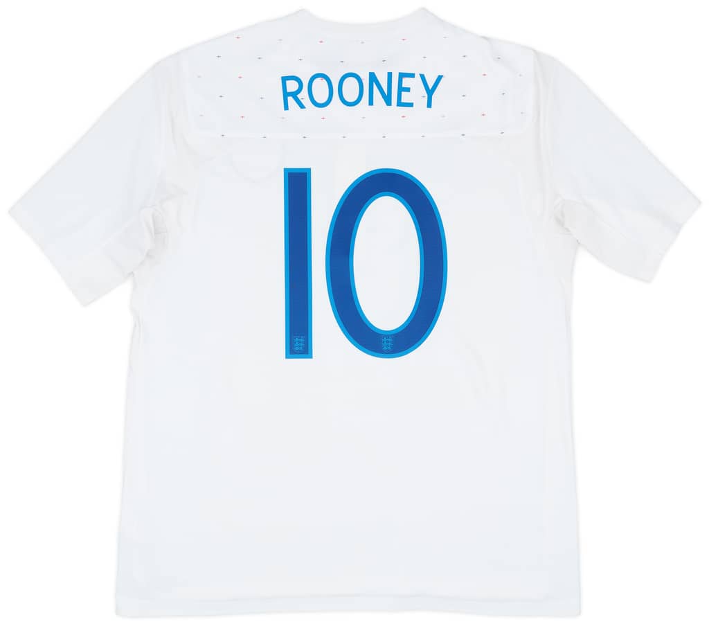 2010-11 England Home Shirt Rooney #10 - 7/10 - (XL)