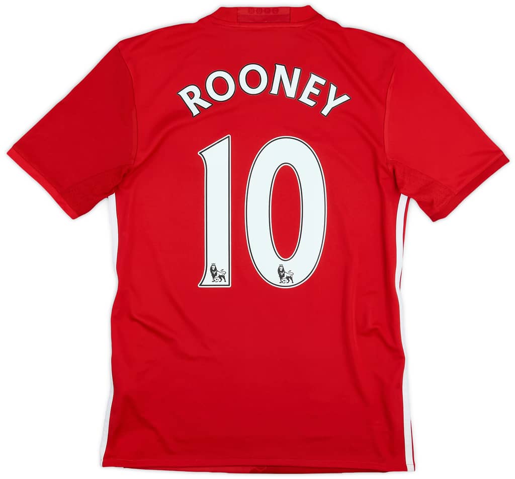 2016-17 Manchester United Home Shirt Rooney #10 - 5/10 - (XS)