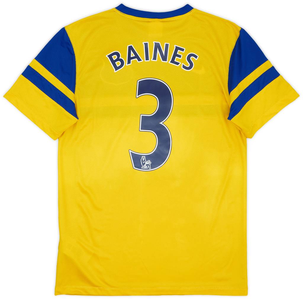 2013-14 Everton Away Shirt Baines #3 - 7/10 - (S)
