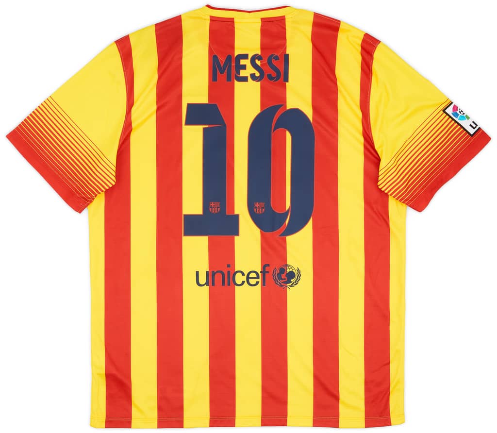 2013-15 Barcelona Away Shirt Messi #10 (XL)