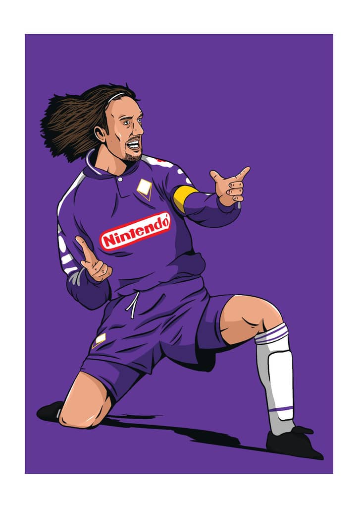 Batistuta Legends A3 Print/Poster