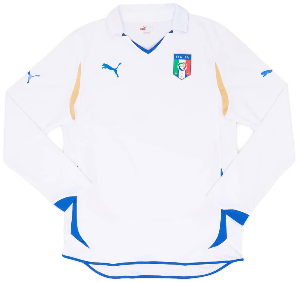 2010-12 Italy Player Issue Away L/S Shirt - 9/10 - (M)