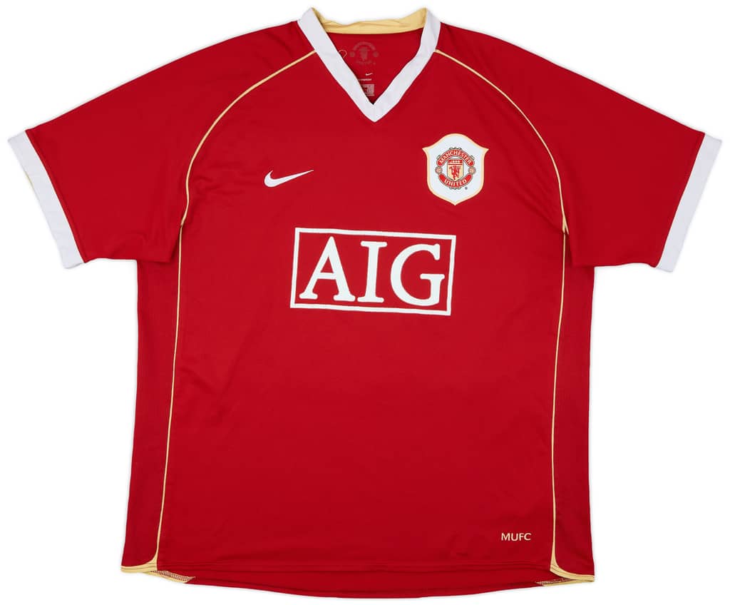 2006-07 Manchester United Home Shirt Solskjaer #20 - 5/10 - (XL)