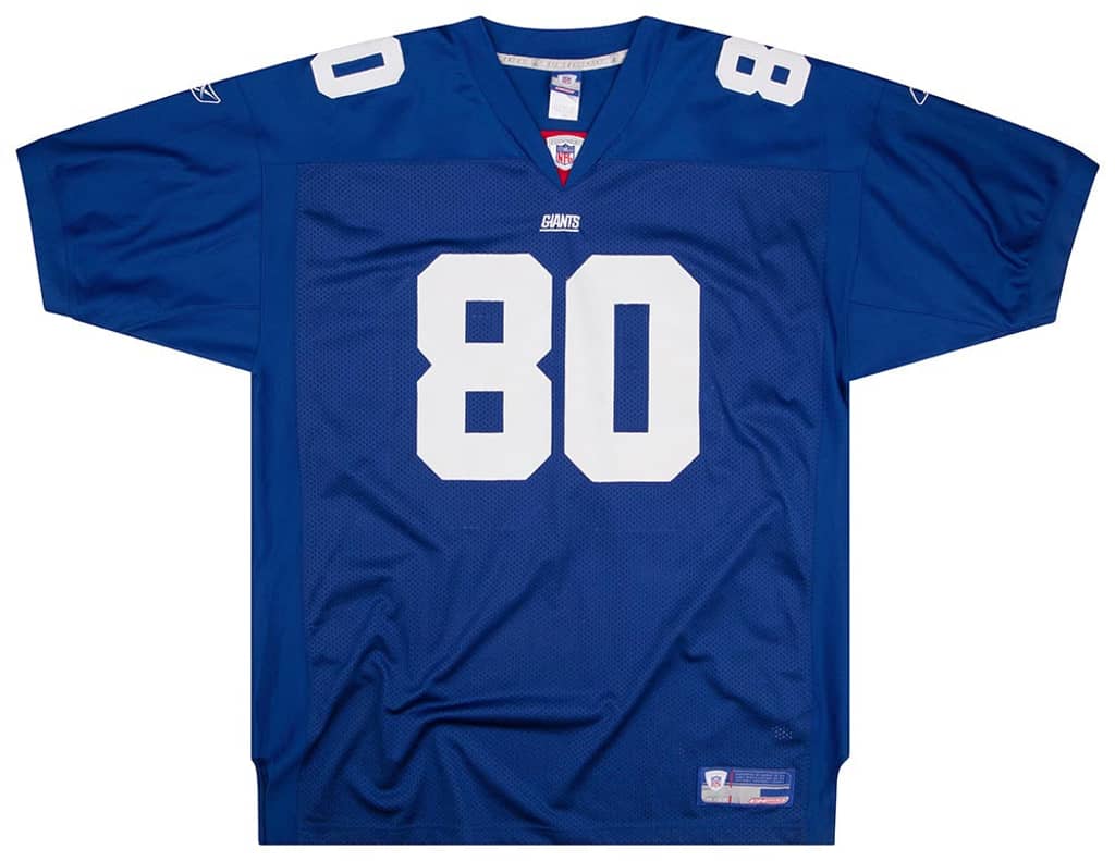 2002-04 New York Giants Shockey #80 Authentic Reebok Jersey (Home) 3XL