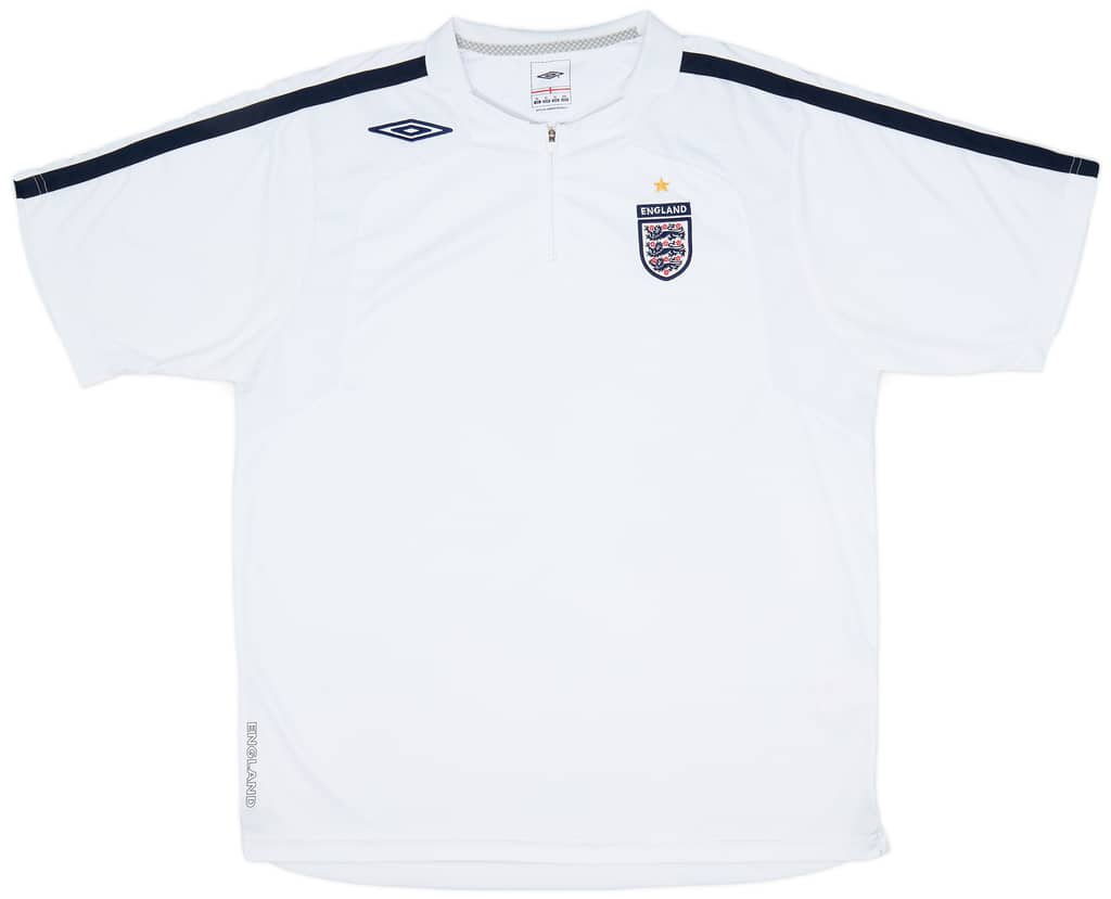 2004-05 England Umbro 1/4 Zip Training Shirt - 9/10 - (XL)
