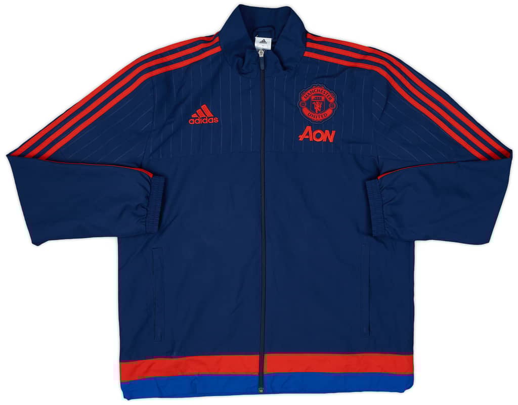 2015-16 Manchester United adidas Track Jacket - 8/10 - (L)