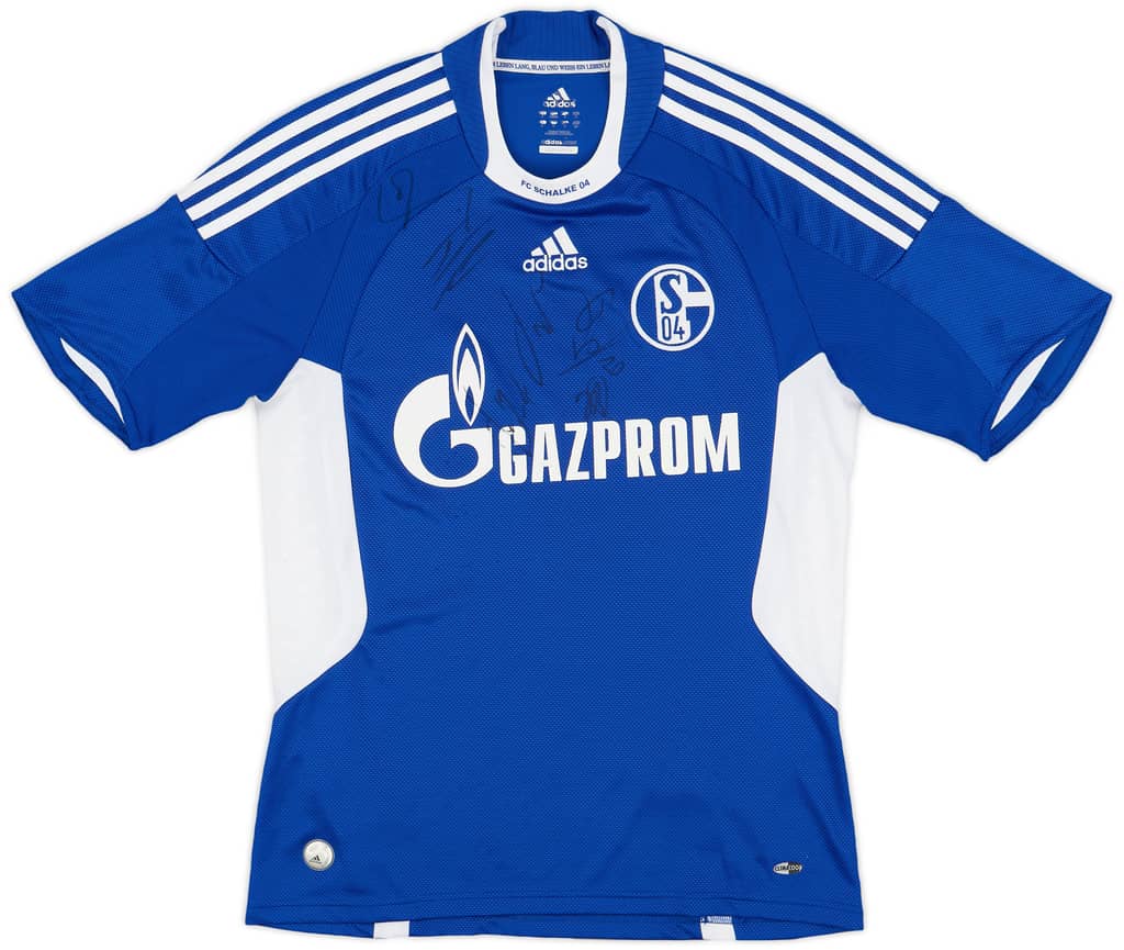 2008-10 Schalke Signed Home Shirt - 5/10 - (S)