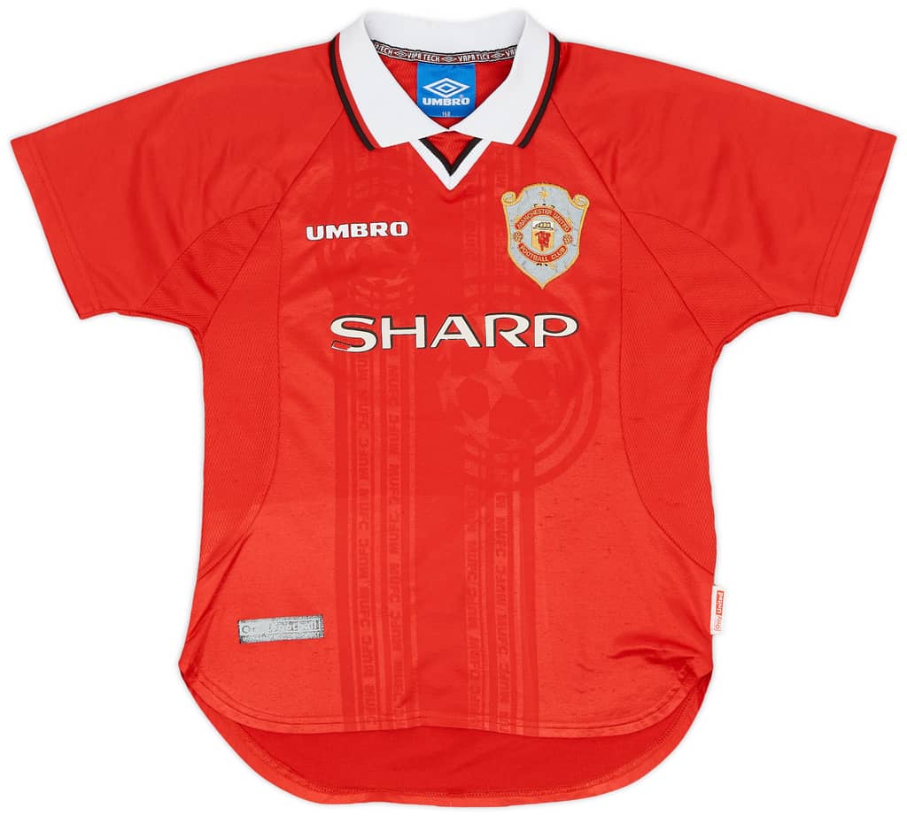 1997-00 Manchester United CL Shirt - 6/10 - (L.Boys)
