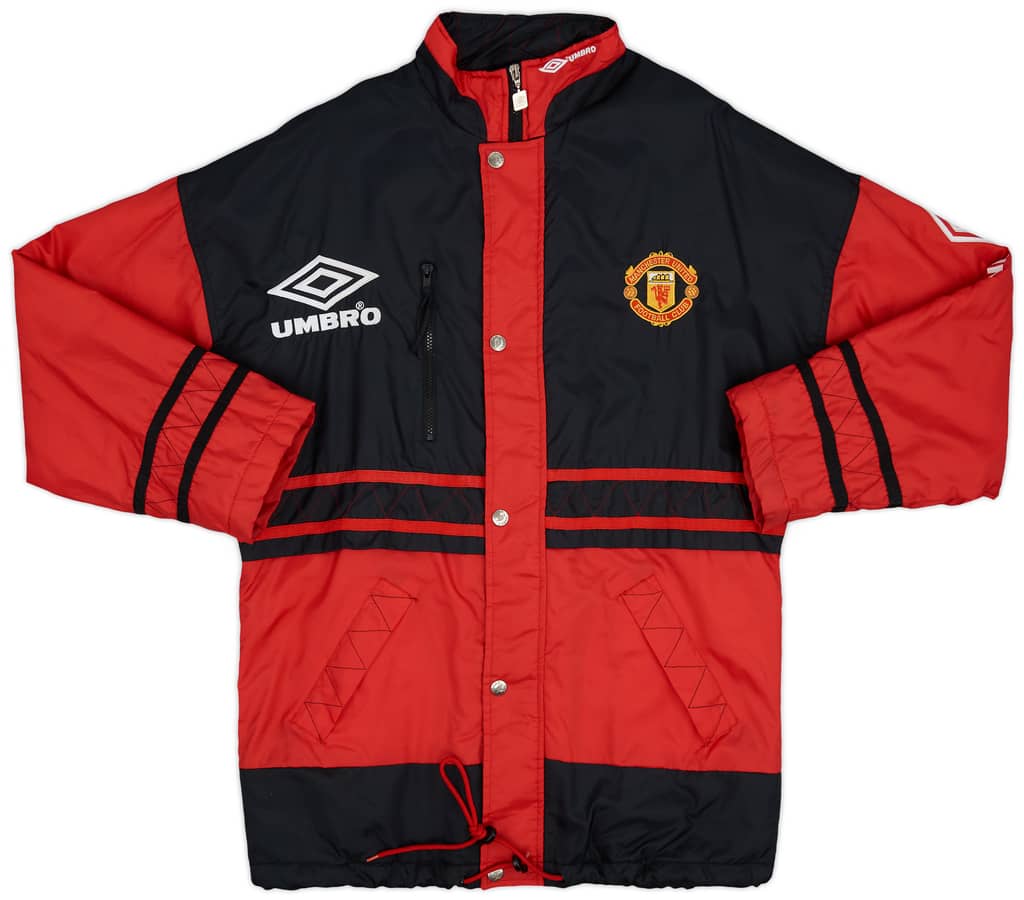 1996-97 Manchester United Umbro Padded Bench Coat - 9/10 - (S)