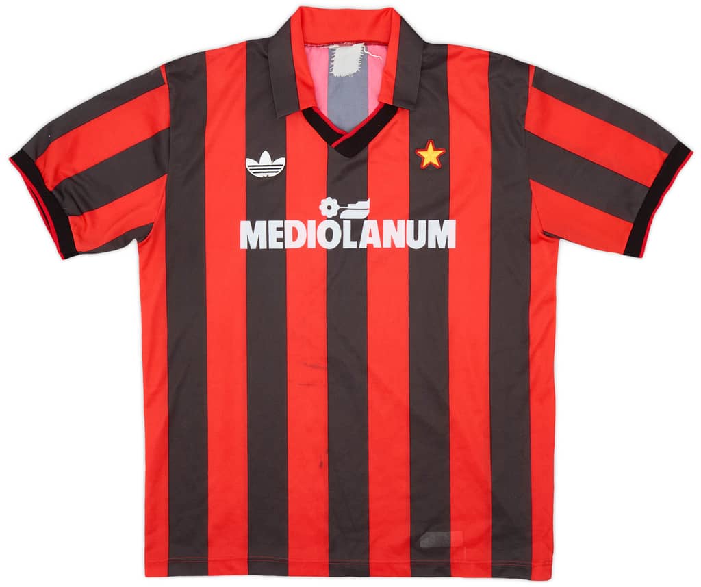 1991-92 AC Milan Home Shirt - 6/10 - (L)