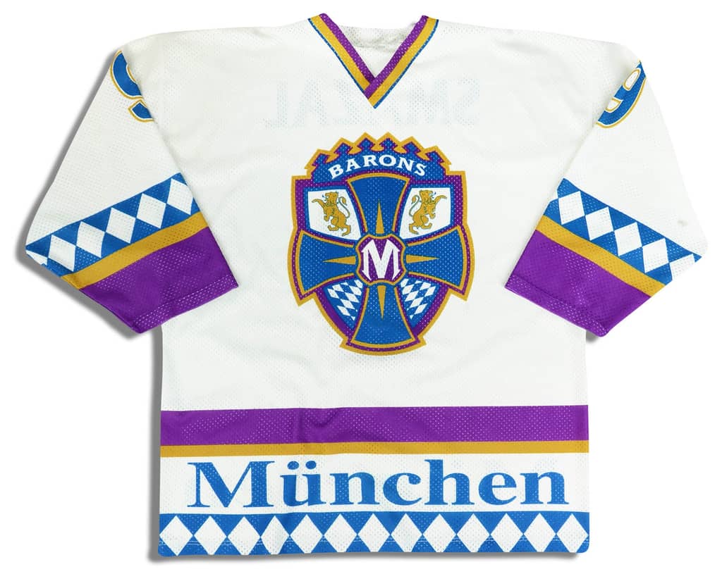 1999-00 Munich Barons Smazal #9 Jersey (Home) L