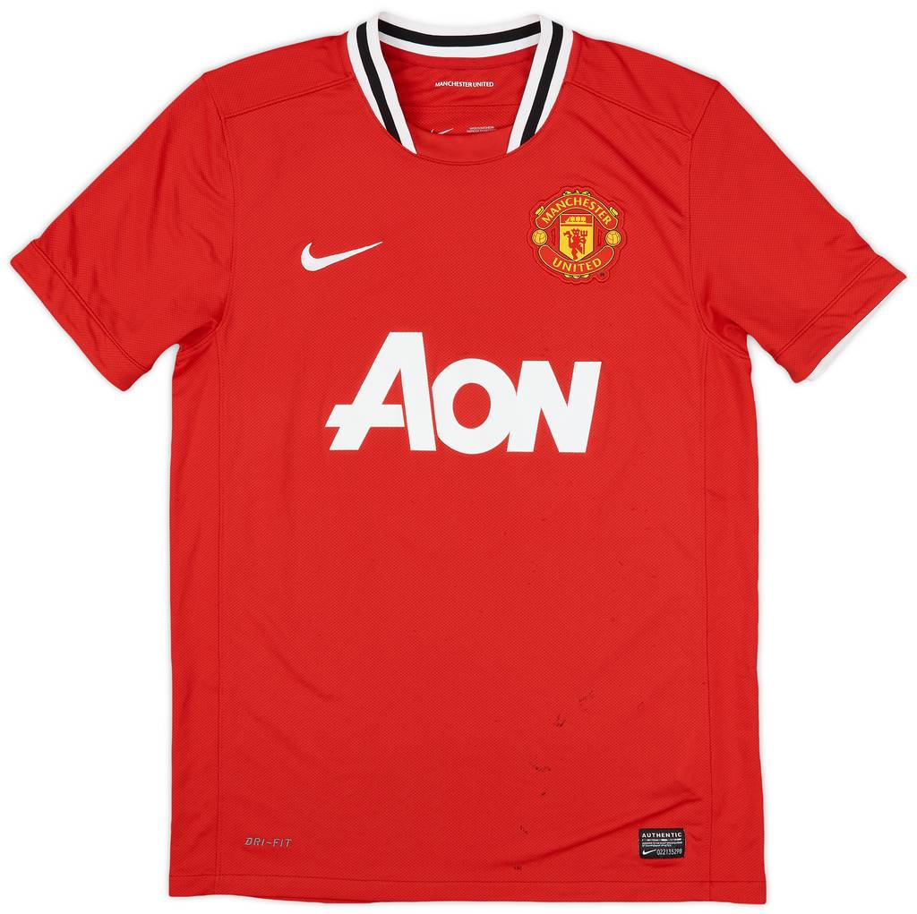 2011-12 Manchester United Home Shirt Evra #3 - 5/10 - (M)