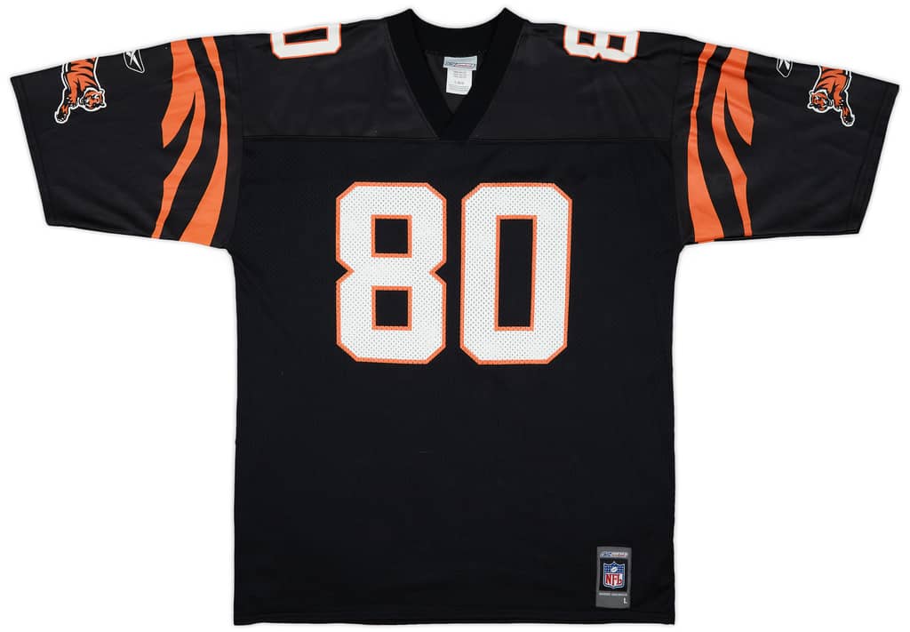 2001 Cincinnati Bengals Warrick #80 Reebok Home Jersey - 9/10 - (L)