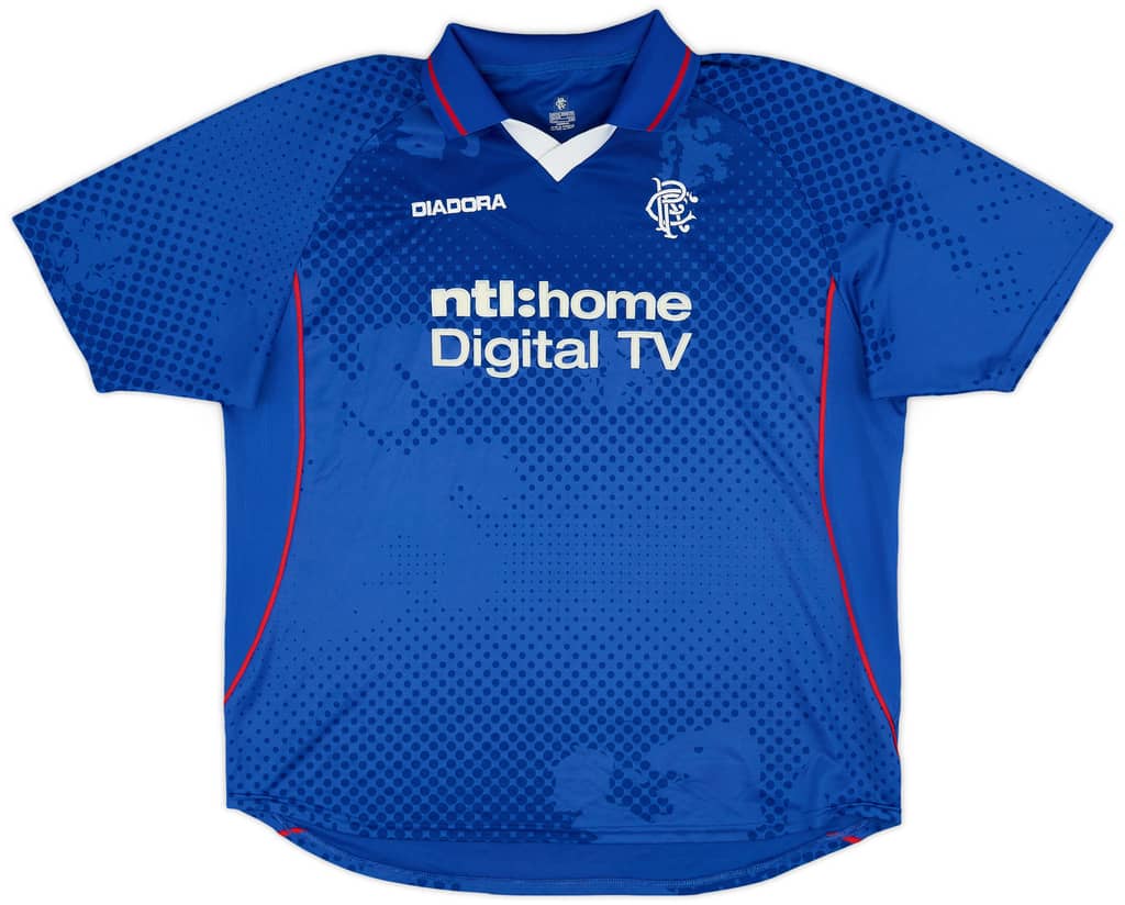 2002-03 Rangers Home Shirt Amoruso #4 - 5/10 - (XXL)