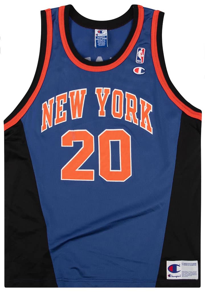 1997-01 New York Knicks Houston #20 Champion Jersey (Away) M