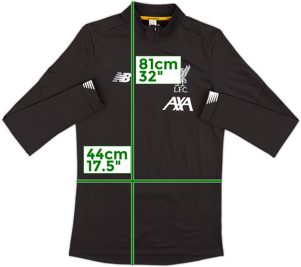 2019-20 Liverpool New Balance 1/4 Zip Sweat Top - 8/10 - (S)