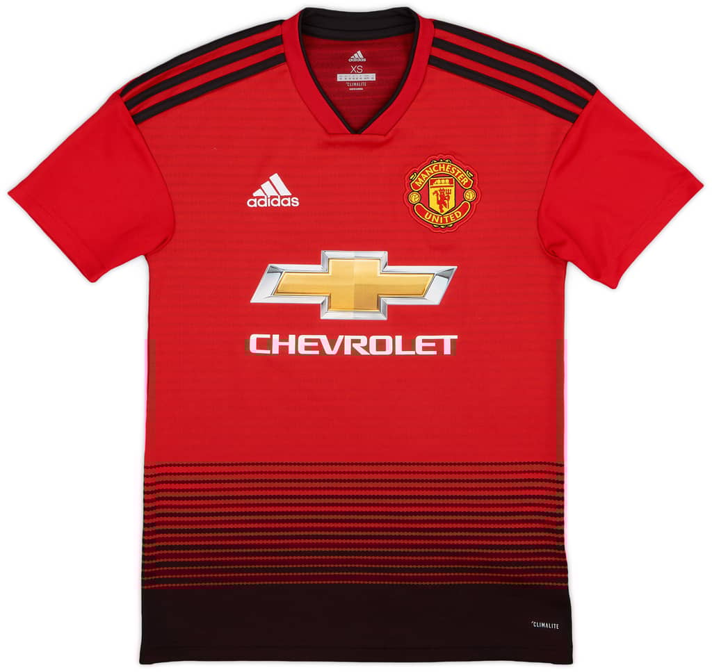 2018-19 Manchester United Home Shirt - 9/10 - (XS)
