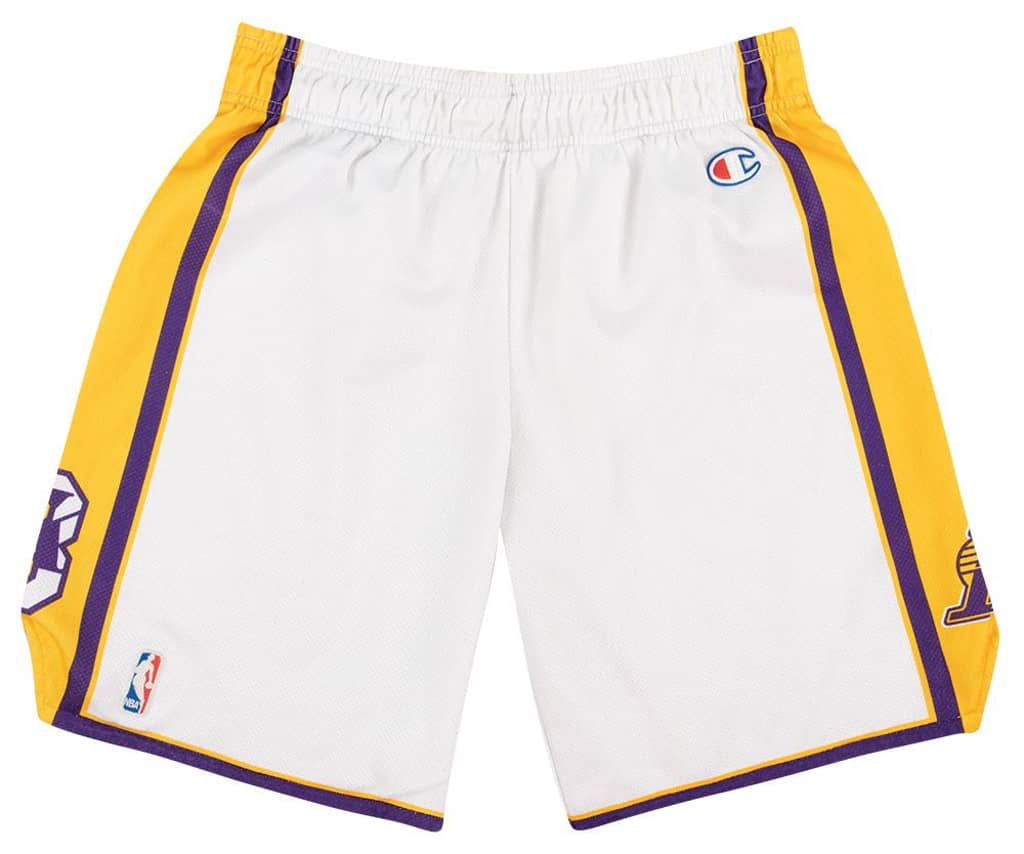 2002-05 LA Lakers Champion Shorts (Alternate) M