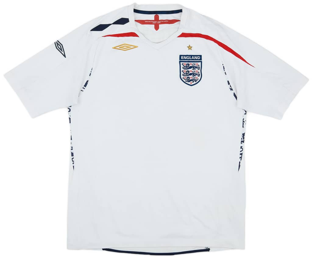 2007-09 England Home Shirt - 5/10 - (L)