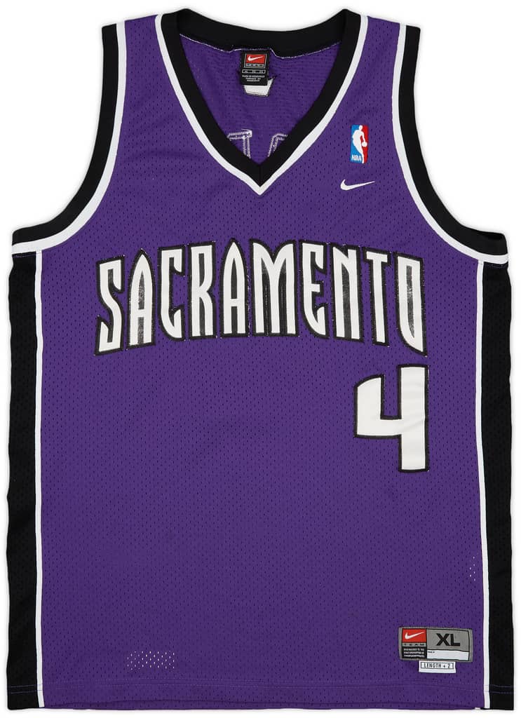 2002-04 Sacramento Kings Webber #4 Nike Swingman Away Jersey - 8/10 - (XL)