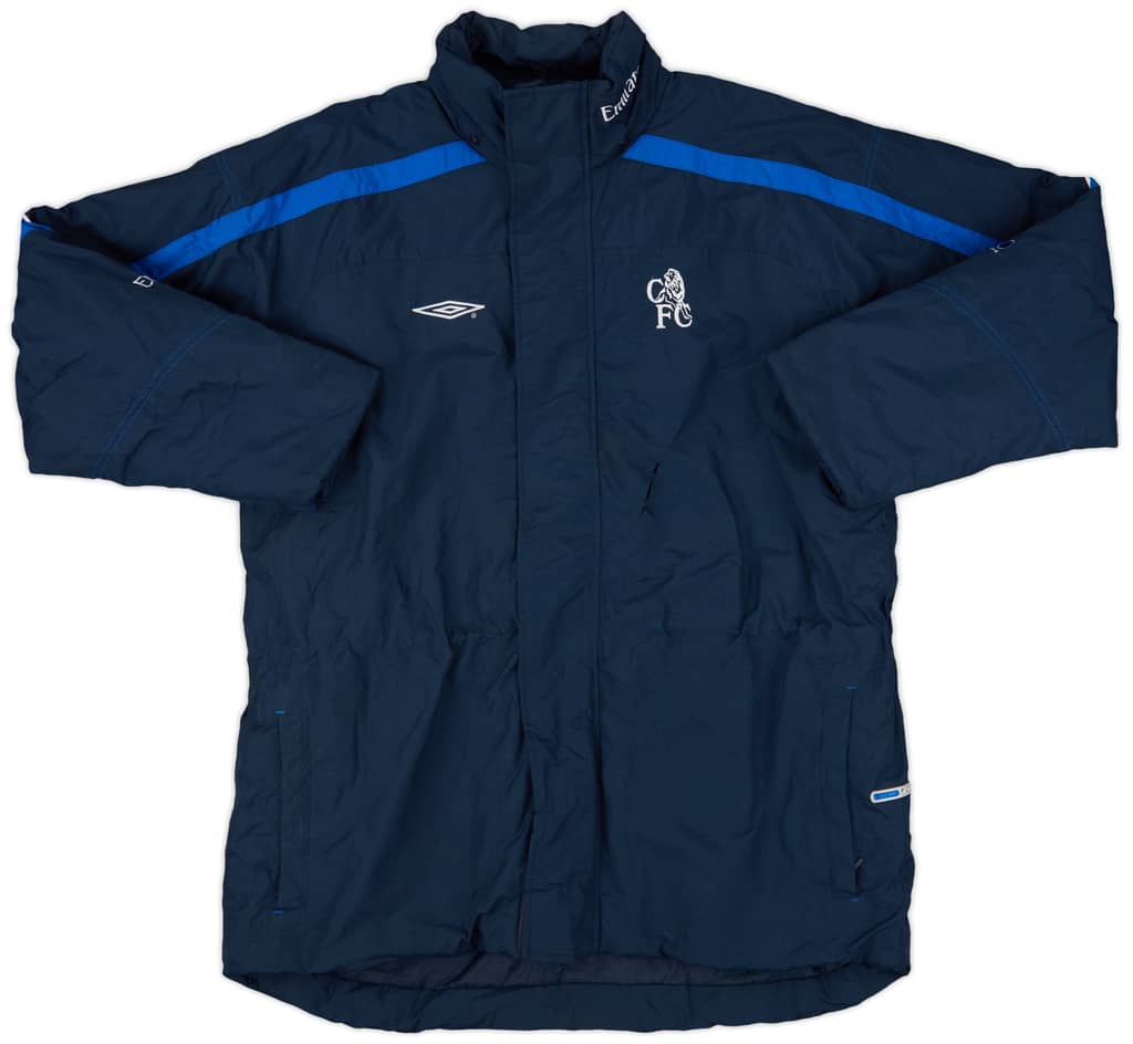 2002-03 Chelsea Umbro Hooded Padded Bench Coat - 6/10 - (M)