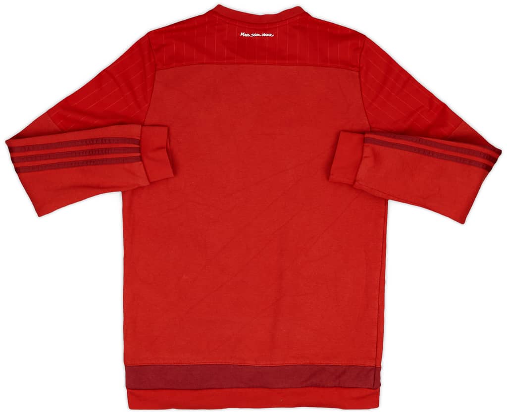 2015-16 Bayern Munich adidas Sweat Top - 8/10 - (XL.Boys)