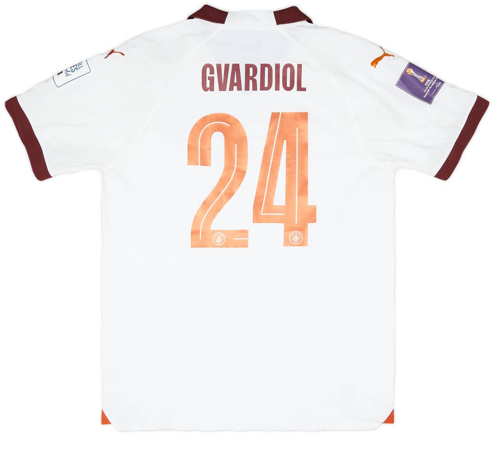 2023-24 Manchester City Match Issue Club World Cup Away Shirt Gvardiol #24