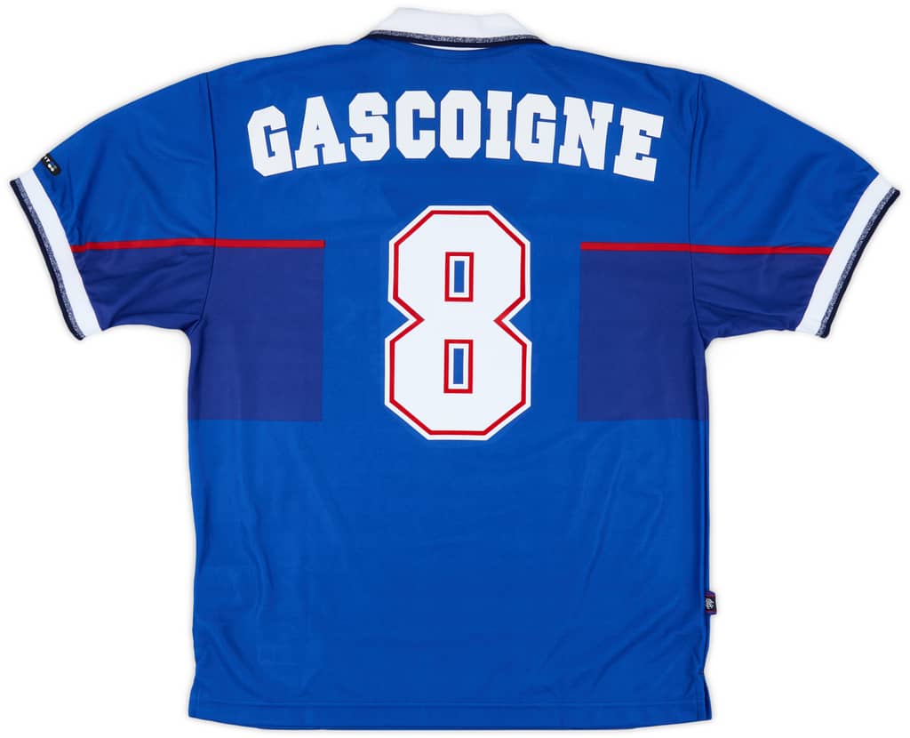 1997-99 Rangers Home Shirt Gascoigne #8 (M)
