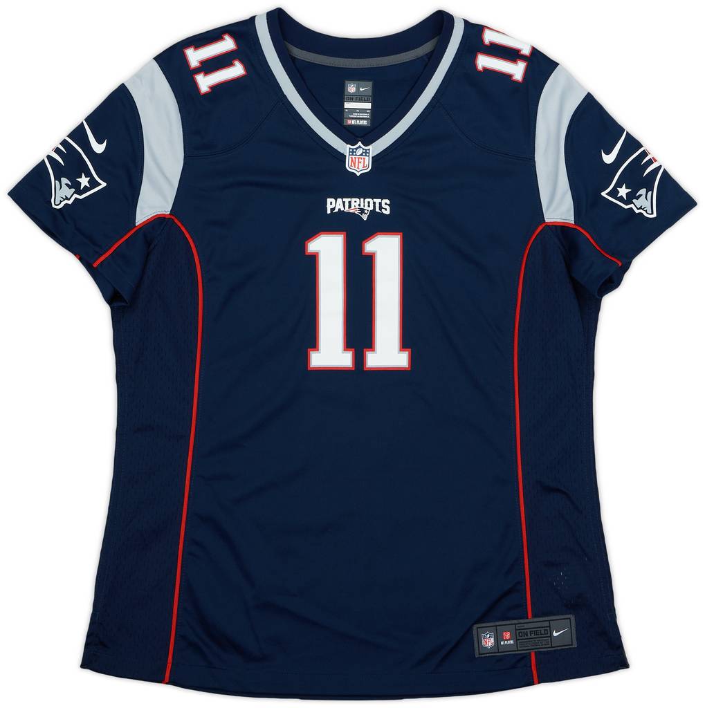 2012-19 New England Patriots Edelman #11 Nike Game Home Womens Jersey - 8/10 - (XL)