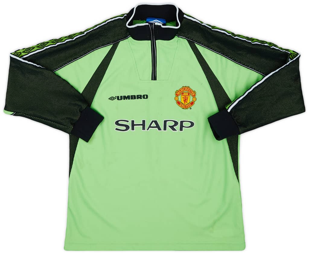 1998-99 Manchester United GK Shirt - 7/10 - (L.Boys)
