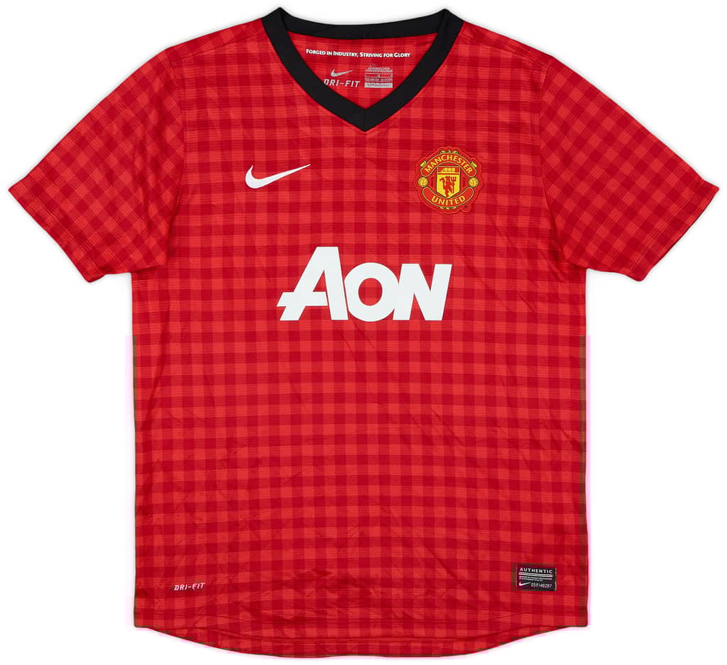 2012-13 Manchester United Home Shirt - 8/10 - (L.Boys)
