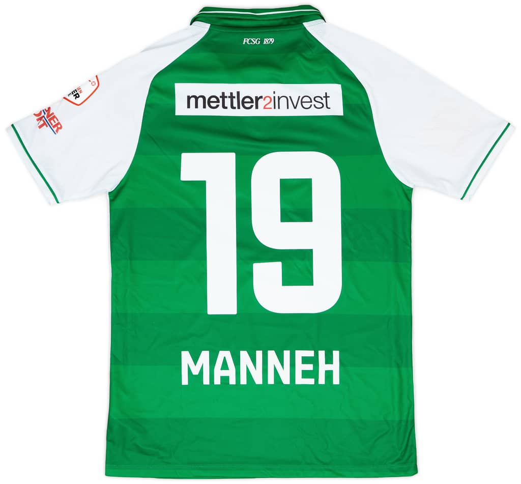 2018-19 St Gallen Match Issue Home Shirt Manneh #19