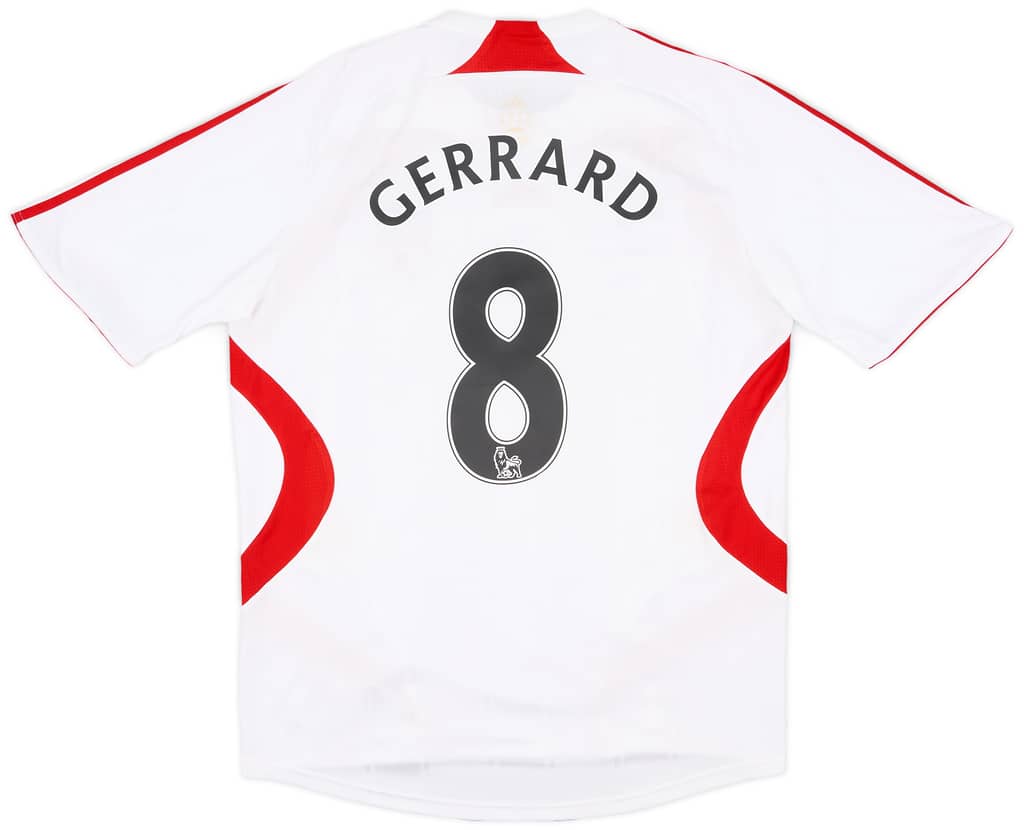 2007-08 Liverpool Away Shirt Gerrard #8 - 6/10 - (M)