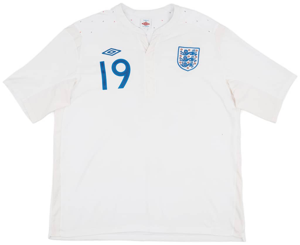 2010-11 England Home Shirt #19 - 7/10 - (XXL)