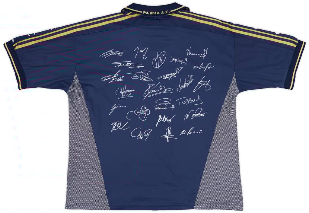 2001-02 Parma 'Signed' Finale TIM Cup Third Shirt - 7/10 - (XL)