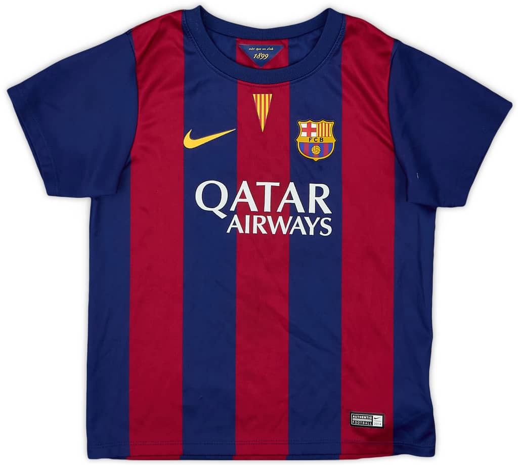 2014-15 Barcelona Home Shirt - 8/10 - (5-6 Years)