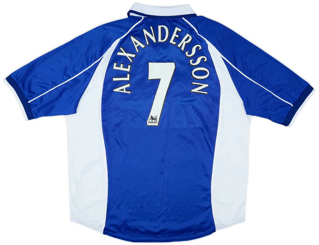 2000-02 Everton Home Shirt Alexandersson #7 - 6/10 - (XL)