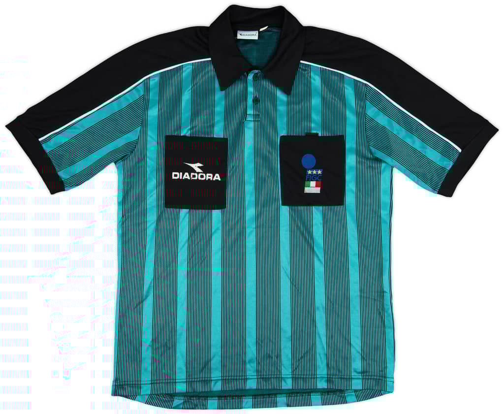 1990s Italy FIGC Diadora Referee Shirt - 7/10 - (XL)