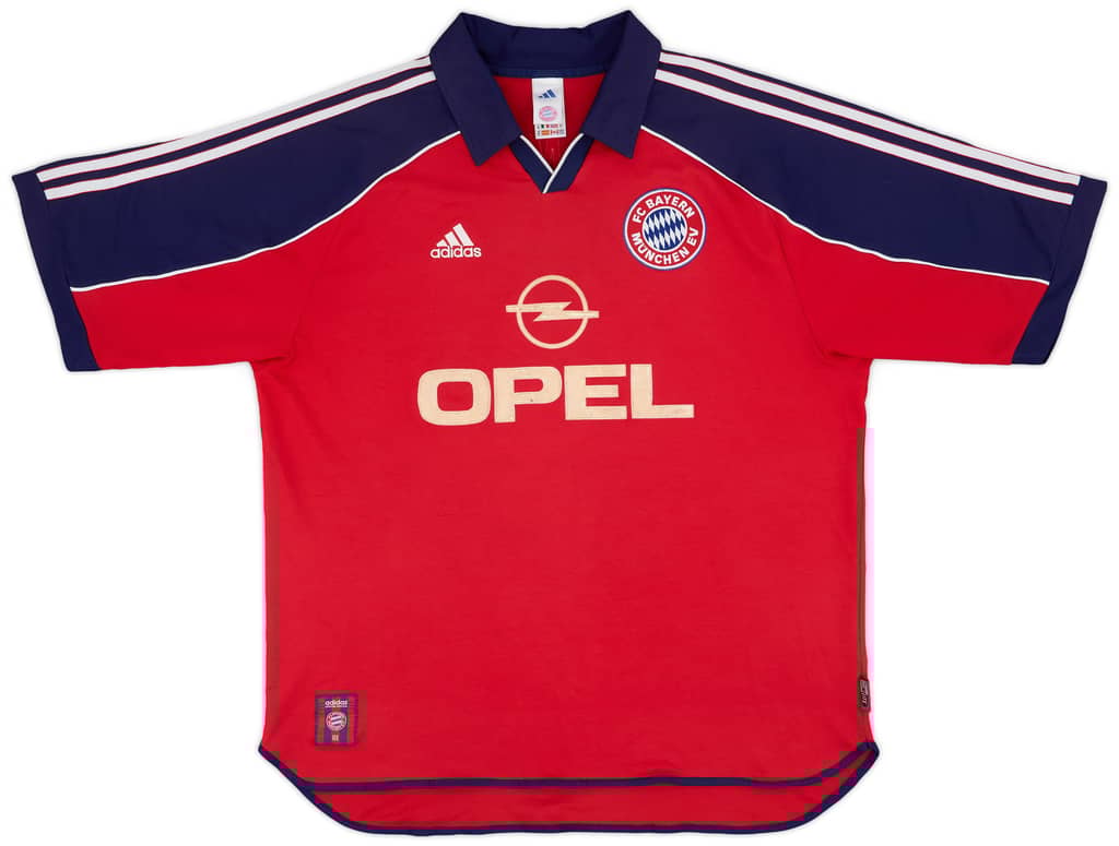 1999-01 Bayern Munich Home Shirt Elber #9 - 6/10 - (XL)