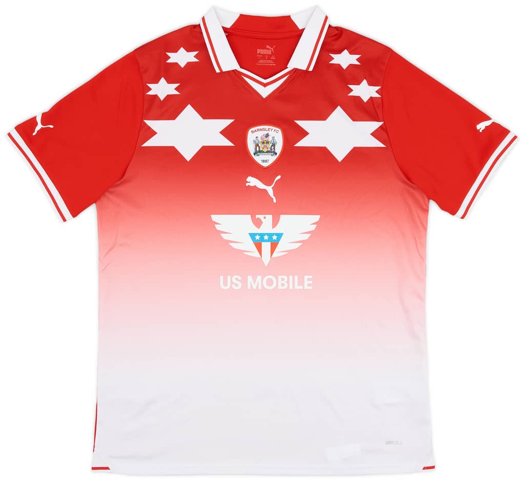 2023-24 Barnsley Home Shirt - 9/10 - (L)