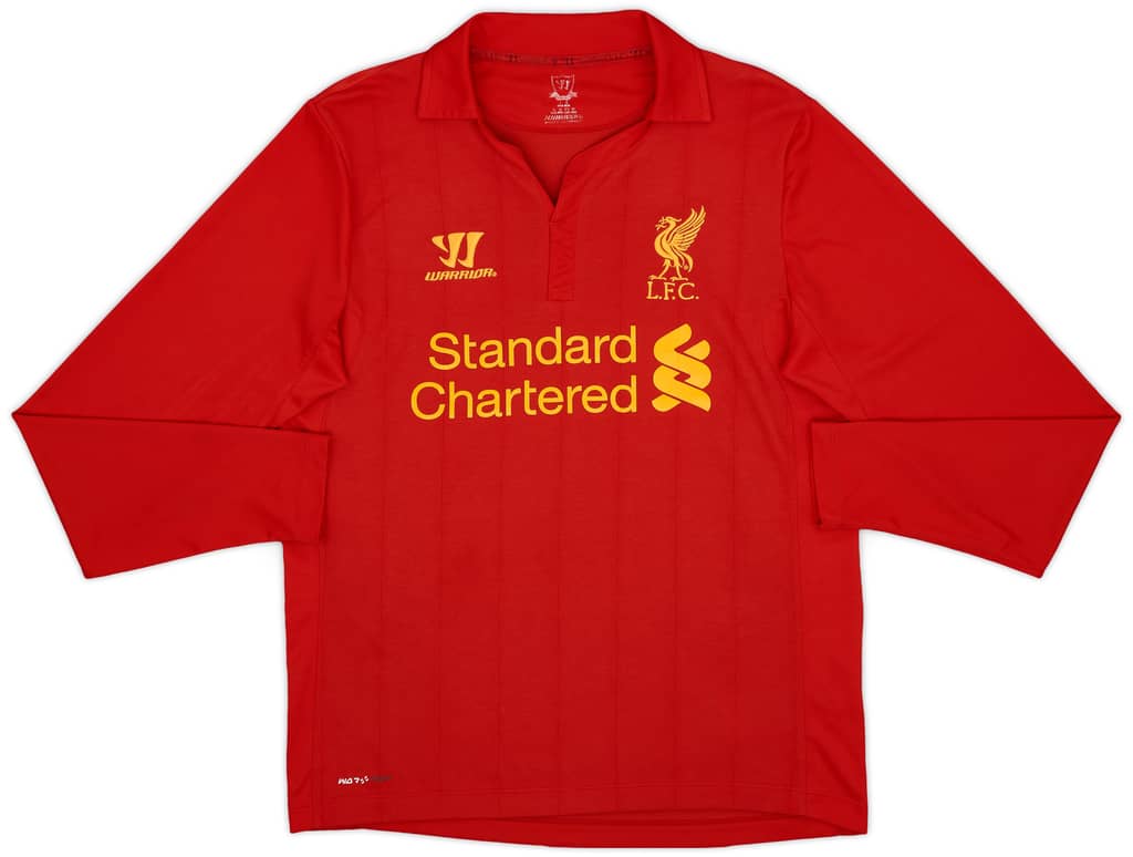 2012-13 Liverpool Home L/S Shirt Gerrard #8 - 7/10 - (S)