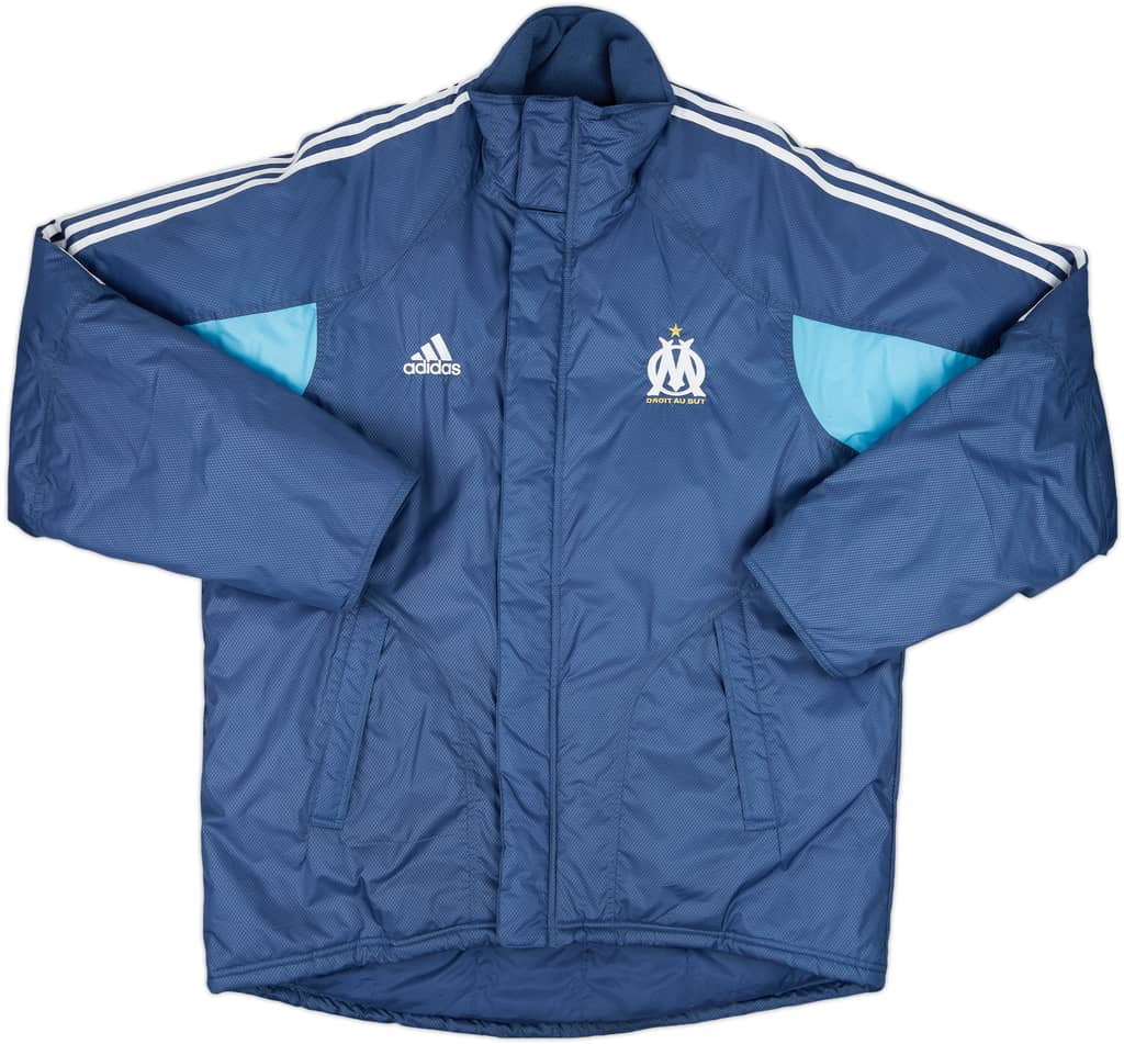 2004-05 Olympique Marseille adidas Padded Bench Coat - 8/10 - (L/XL)